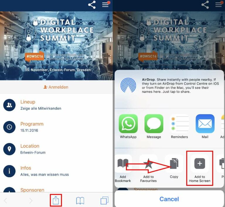 How to Add Bookmarks for Your LineUprApp to Your Home Screen For