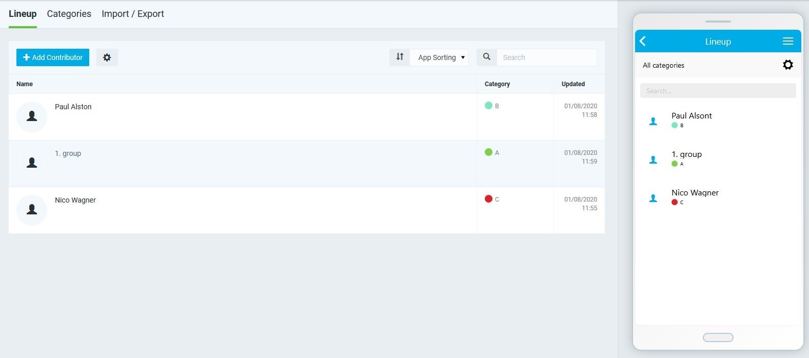 Tutorial InApp Sorting LineUpr Blog
